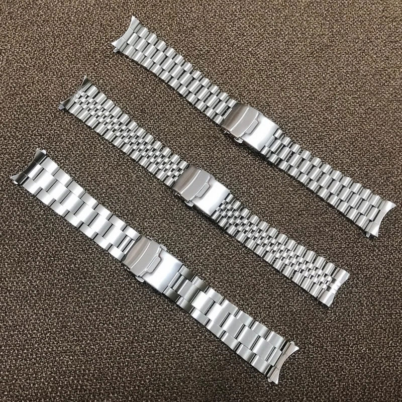 20mm 22mm Watch Straps Adjustable Stainless Steel Watch Bracelet