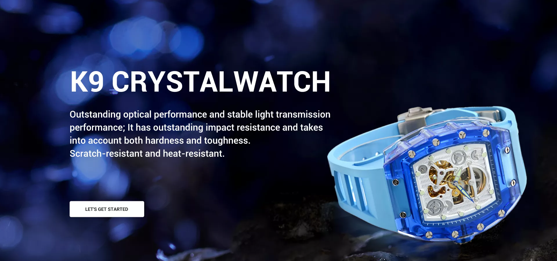 K9 Crystal Watch, Tonneau Automatic Watch, Customized Watch Manufacturer