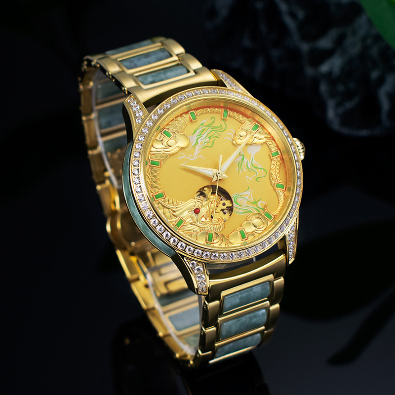 Automatic Jade Watch Custom Dragon Watch Jadeite Watch Manufacturer