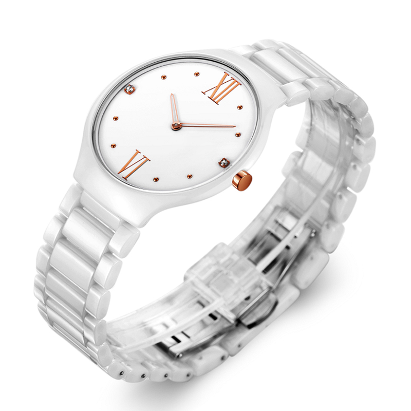 Custom Logo Minimalist Ceramic Watch