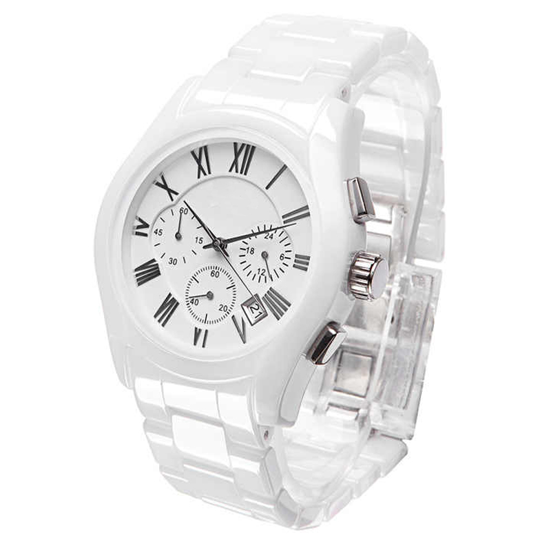 Private Label Chronograph Ceramic Watch